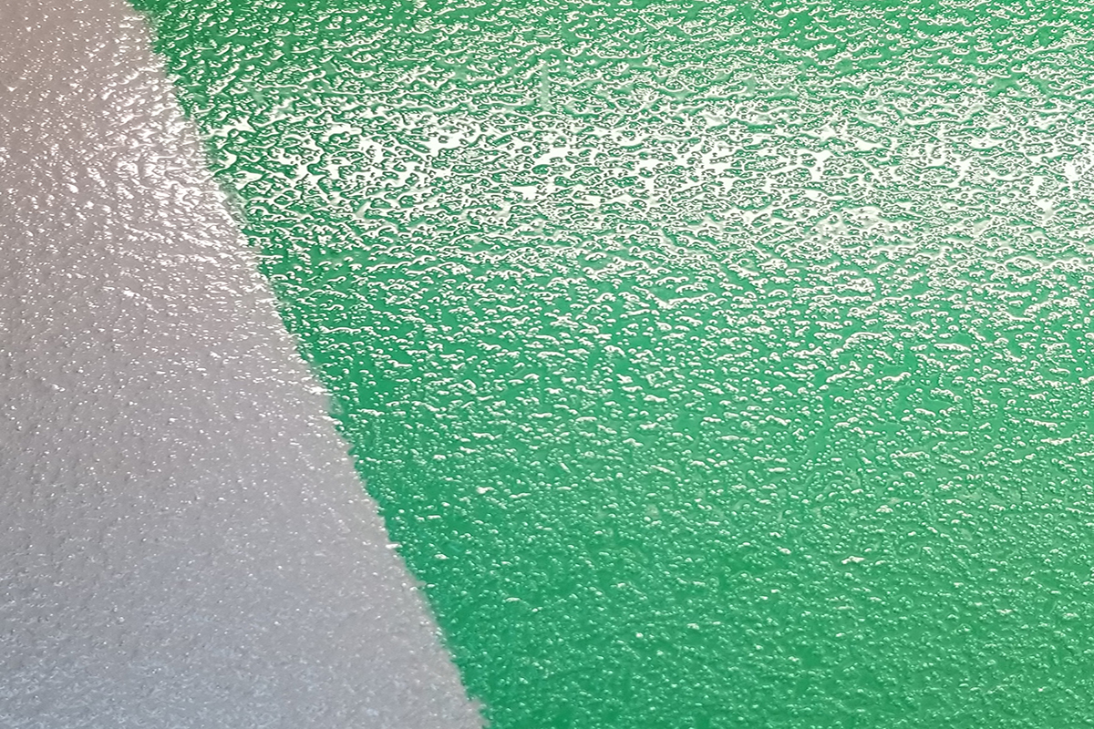 微珠防滑地坪涂装的表面效果